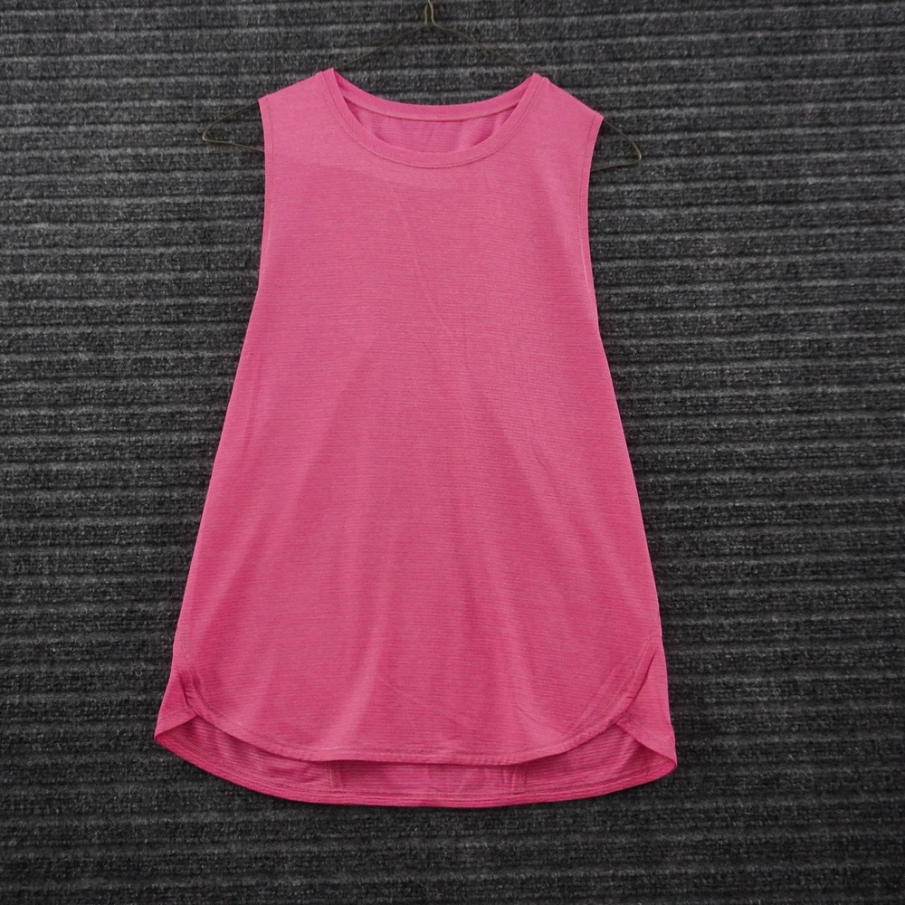 Lululemon In A Cinch Tank Top 6 Pink Cinched Back Sleeveless Athletic Training